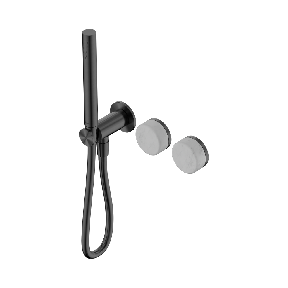 Nero Serenity Progressive Shower System Slim Shower Trim Kit Only Carrara Handle Gunmetal 24E091GM