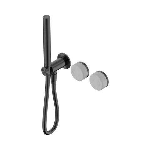 Nero Serenity Progressive Shower System Slim Shower Trim Kit Only Carrara Handle Gunmetal 24E091GM