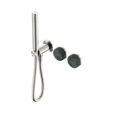 Nero Serenity Progressive Shower System Slim Shower Trim Kit Only Verde Alpi Handle Brushed Nickel 24E092BN
