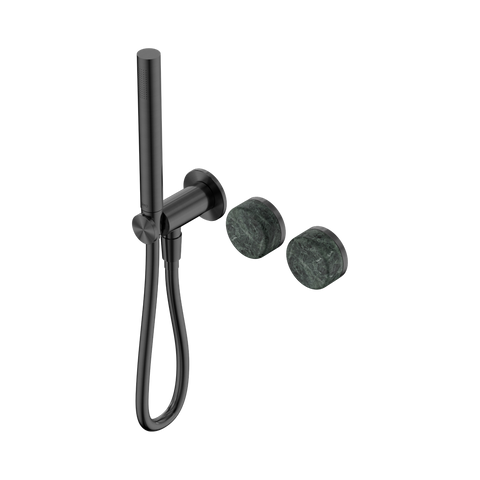 Nero Serenity Progressive Shower System Slim Shower Trim Kit Only Verde Alpi Handle Gunmetal 24E092GM