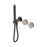 Nero Serenity Progressive Shower System Slim Shower Trim Kit Only Rome Travertine Handle Gunmetal 24E093GM