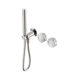 Nero Serenity Progressive Shower System Slim Shower Trim Kit Only Arabescato Corchia Handle Brushed Nickel 24E094BN
