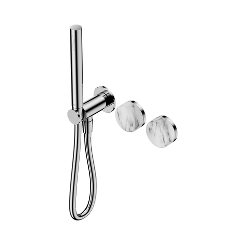 Nero Serenity Progressive Shower System Slim Shower Trim Kit Only Arabescato Corchia Handle Chrome 24E094CH