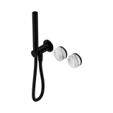 Nero Serenity Progressive Shower System Slim Shower Trim Kit Only Arabescato Corchia Handle Matte Black 24E094MB