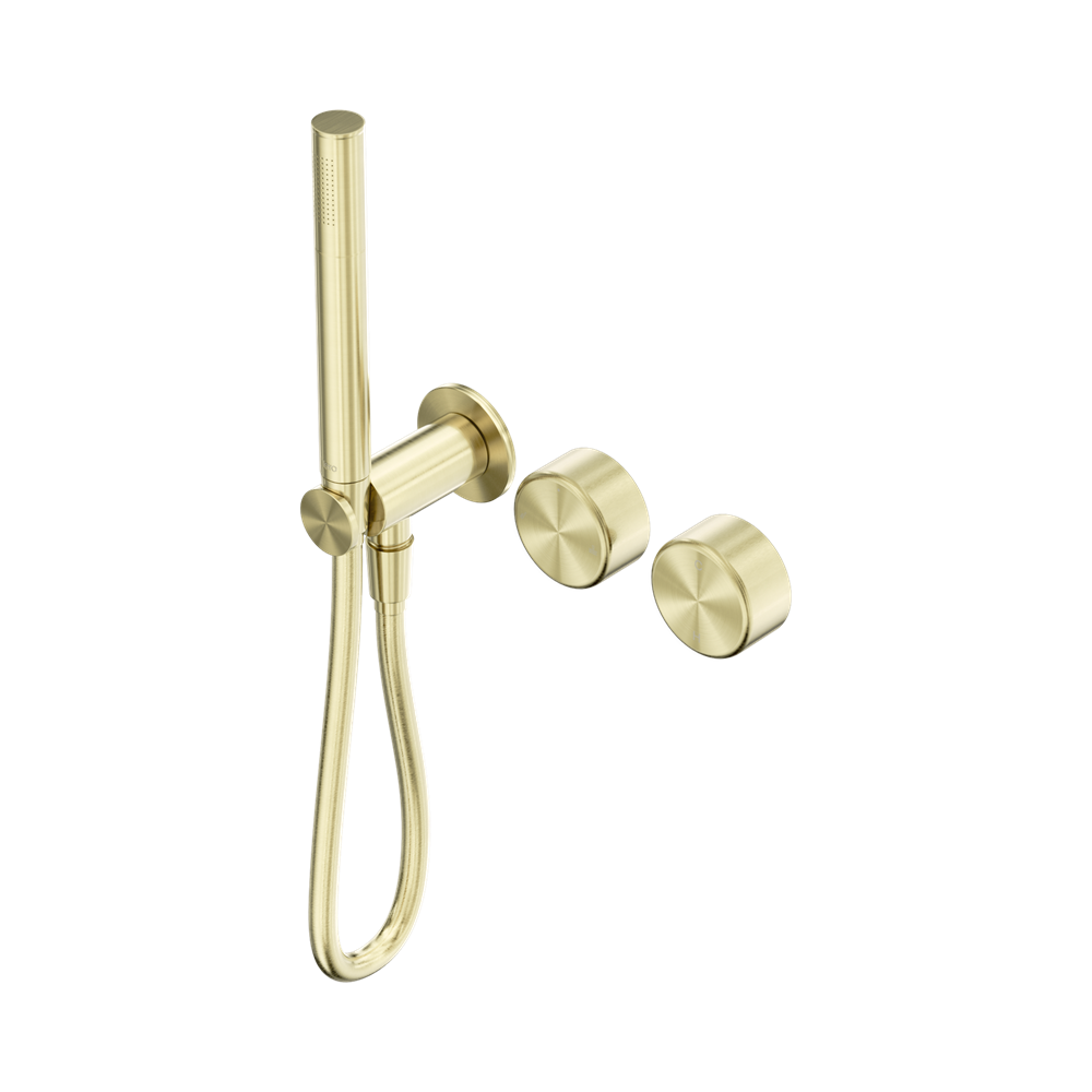Nero Serenity Progressive Shower System Slim Shower Trim Kit Only Metal Handle Brushed Gold 24E096BG