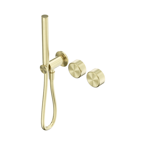 Nero Serenity Progressive Shower System Slim Shower Trim Kit Only Metal Handle Brushed Gold 24E096BG