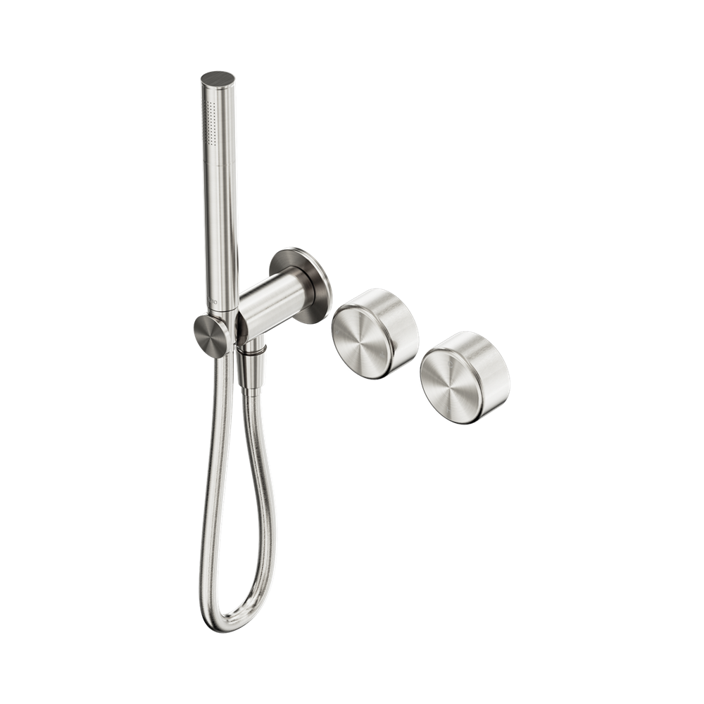 Nero Serenity Progressive Shower System Slim Shower Trim Kit Only Metal Handle Brushed Nickel 24E096BN