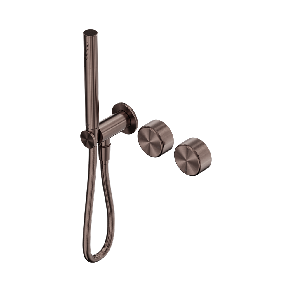 Nero Serenity Progressive Shower System Slim Shower Trim Kit Only Metal Handle Brushed Bronze 24E096BZ