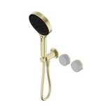Nero Serenity Progressive Shower System Serenity Shower Trim Kit Only Carrara Handle Brushed Gold 24E097BG