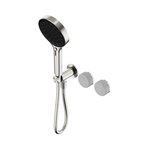 Nero Serenity Progressive Shower System Serenity Shower Trim Kit Only Carrara Handle Brushed Nickel 24E097BN