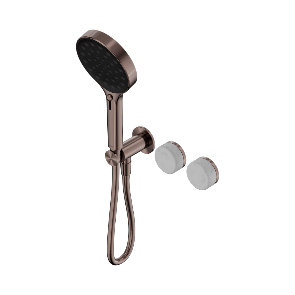 Nero Serenity Progressive Shower System Serenity Shower Trim Kit Only Carrara Handle Brushed Bronze 24E097BZ