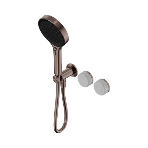 Nero Serenity Progressive Shower System Serenity Shower Trim Kit Only Carrara Handle Brushed Bronze 24E097BZ