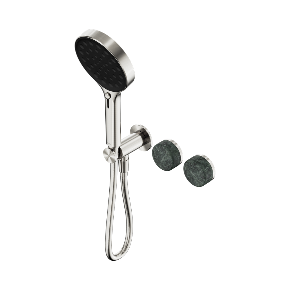 Nero Serenity Progressive Shower System Serenity Shower Trim Kit Only Verde Alpi Handle Brushed Nickel 24E098BN