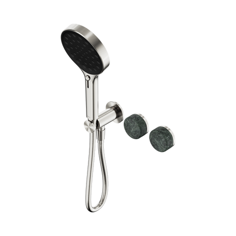 Nero Serenity Progressive Shower System Serenity Shower Trim Kit Only Verde Alpi Handle Brushed Nickel 24E098BN