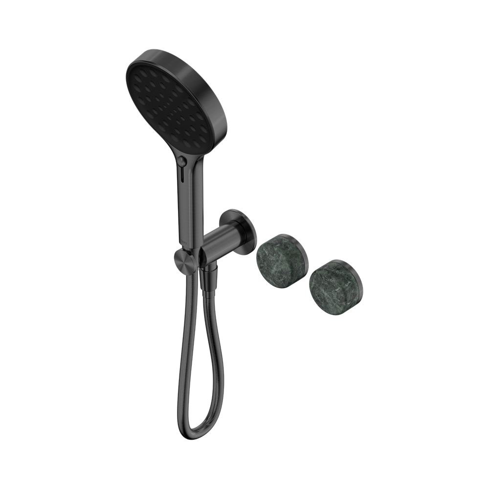 Nero Serenity Progressive Shower System Serenity Shower Trim Kit Only Verde Alpi Handle Gunmetal 24E098GM