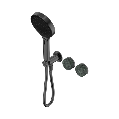 Nero Serenity Progressive Shower System Serenity Shower Trim Kit Only Verde Alpi Handle Gunmetal 24E098GM