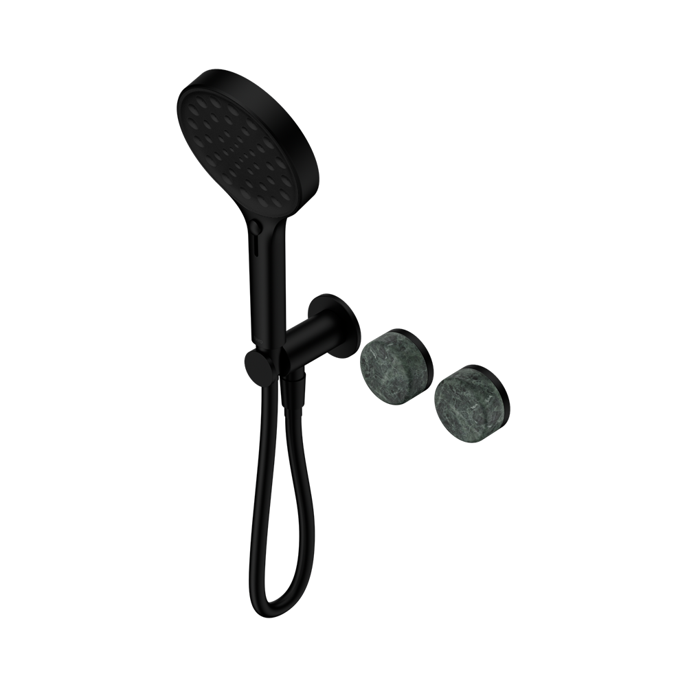 Nero Serenity Progressive Shower System Serenity Shower Trim Kit Only Verde Alpi Handle Matte Black 24E098MB