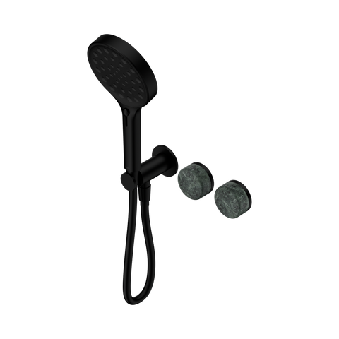 Nero Serenity Progressive Shower System Serenity Shower Trim Kit Only Verde Alpi Handle Matte Black 24E098MB