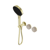 Nero Serenity Progressive Shower System Serenity Shower Trim Kit Only Rome Travertine Handle Brushed Gold 24E099BG