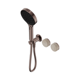 Nero Serenity Progressive Shower System Serenity Shower Trim Kit Only Rome Travertine Handle Brushed Bronze 24E099BZ