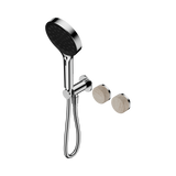 Nero Serenity Progressive Shower System Serenity Shower Trim Kit Only Rome Travertine Handle Chrome 24E099CH