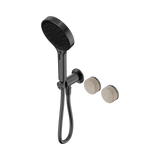 Nero Serenity Progressive Shower System Serenity Shower Trim Kit Only Rome Travertine Handle Gunmetal 24E099GM
