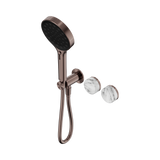Nero Serenity Progressive Shower System Serenity Shower Trim Kit Only Arabescato Corchia Handle Brushed Bronze 24E100BZ