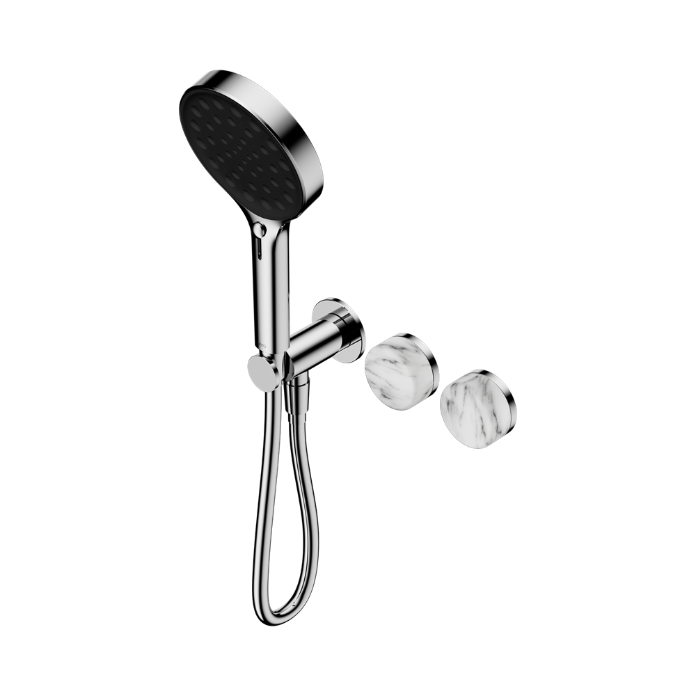 Nero Serenity Progressive Shower System Serenity Shower Trim Kit Only Arabescato Corchia Handle Chrome 24E100CH