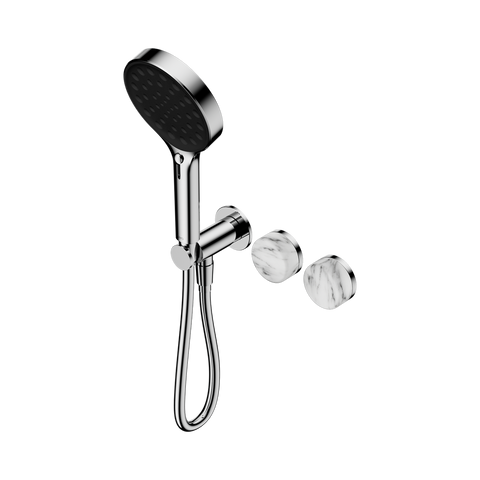Nero Serenity Progressive Shower System Serenity Shower Trim Kit Only Arabescato Corchia Handle Chrome 24E100CH