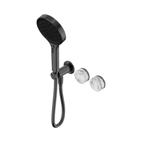 Nero Serenity Progressive Shower System Serenity Shower Trim Kit Only Arabescato Corchia Handle Gunmetal 24E100GM