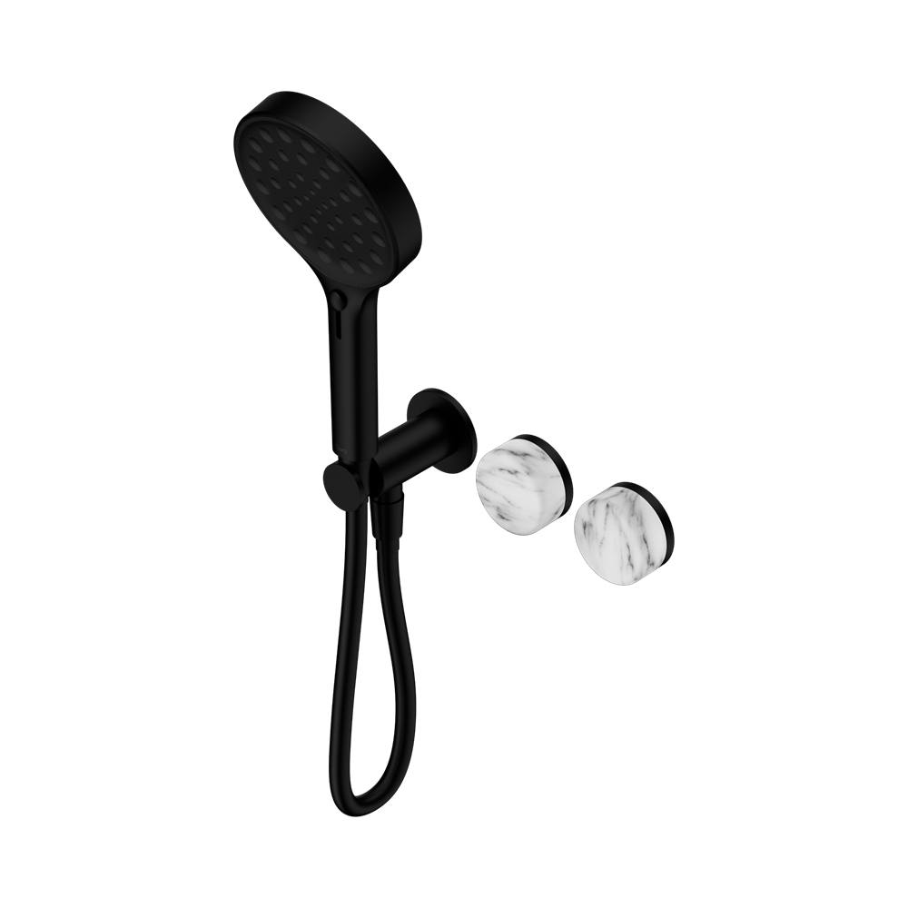 Nero Serenity Progressive Shower System Serenity Shower Trim Kit Only Arabescato Corchia Handle Matte Black 24E100MB