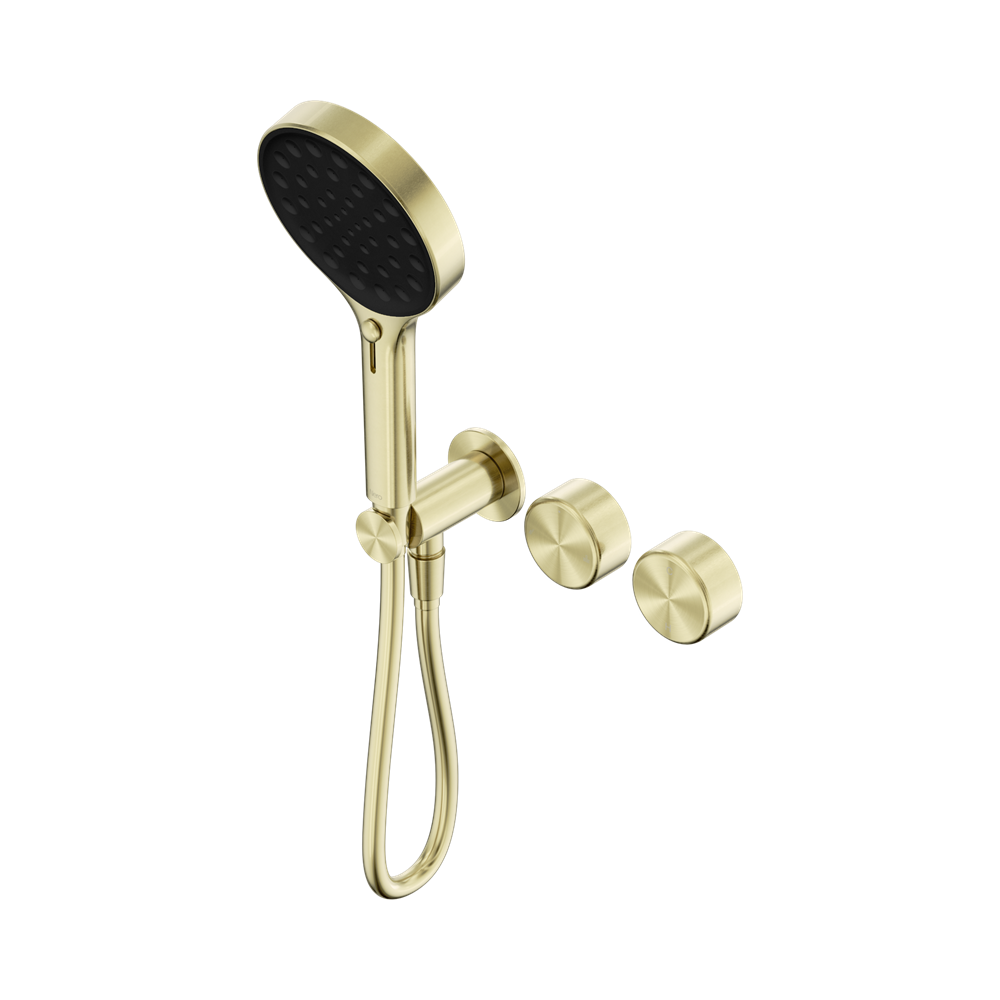 Nero Serenity Progressive Shower System Serenity Shower Trim Kit Only Metal Handle Brushed Gold 24E102BG