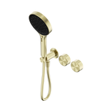 Nero Serenity Progressive Shower System Serenity Shower Trim Kit Only Metal Handle Brushed Gold 24E102BG