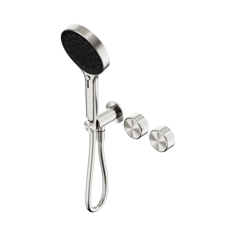 Nero Serenity Progressive Shower System Serenity Shower Trim Kit Only Metal Handle Brushed Nickel 24E102BN