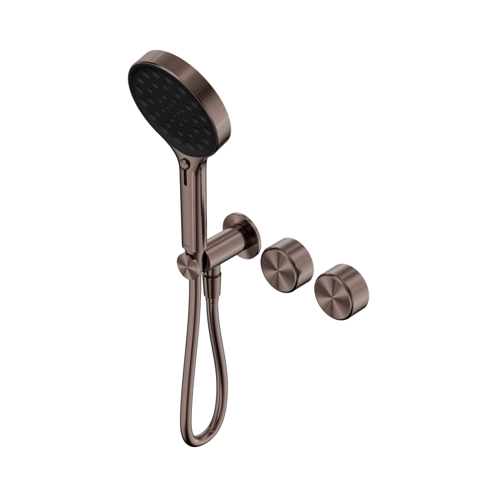 Nero Serenity Progressive Shower System Serenity Shower Trim Kit Only Metal Handle Brushed Bronze 24E102BZ