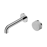 Nero Serenity Progressive Wall Basin Mixer Set 160mm Spout Trim Kit Only Carrara Handle Chrome 24E103CH
