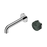 Nero Serenity Progressive Wall Basin Mixer Set 160mm Spout Trim Kit Only Verde Alpi Handle Chrome 24E104CH