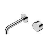 Nero Serenity Progressive Wall Basin Mixer Set 160mm Spout Trim Kit Only Metal Handle Chrome 24E108CH