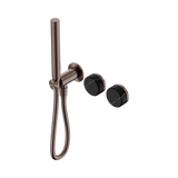 Nero Serenity Progressive Shower System Slim Shower Trim Kit Only Marquina Black Handle Brushed Bronze 24E123BZ
