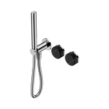 Nero Serenity Progressive Shower System Slim Shower Trim Kit Only Marquina Black Handle Chrome 24E123CH