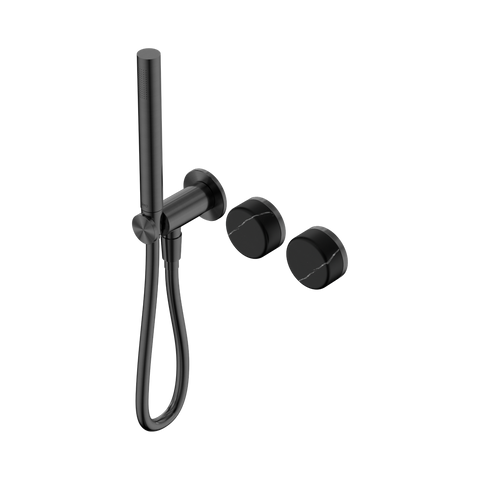 Nero Serenity Progressive Shower System Slim Shower Trim Kit Only Marquina Black Handle Gunmetal 24E123GM