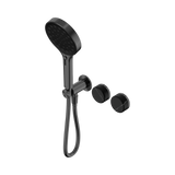 Nero Serenity Progressive Shower System Serenity Shower Trim Kit Only Marquina Black Handle Gunmetal 24E124GM
