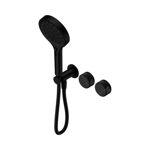 Nero Serenity Progressive Shower System Serenity Shower Trim Kit Only Marquina Black Handle Matte Black 24E124MB