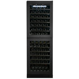 Artusi Dual Zone Wine Cooler 154 Bottle Reversable Double Doors Matte Black AWCD160BV