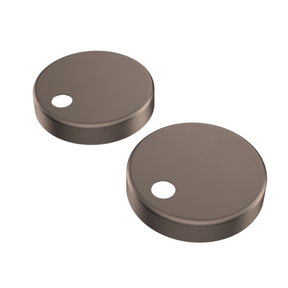 Caroma Toilet Seat Hinge Caps (Suits Liano / Arc / Xena) Brushed Bronze 254214BBZ