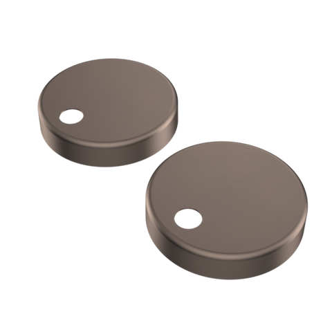 Caroma Toilet Seat Hinge Caps (Suits Liano / Arc / Xena) Brushed Bronze 254214BBZ