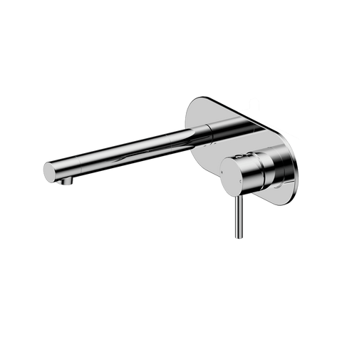 Nero Dolce 2 Wall Basin/Bath Mixer Set 185mm Spout Chrome 25B005CH