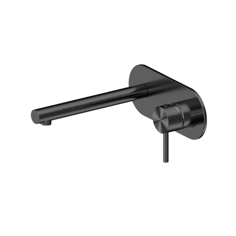 Nero Dolce 2 Wall Basin/Bath Mixer Set 185mm Spout Gunmetal 25B005GM