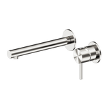 Nero Dolce 2 Wall Basin/Bath Mixer Set Separate Plates 185mm Spout (Trim Kit Only) Brushed Nickel 25B008BN
