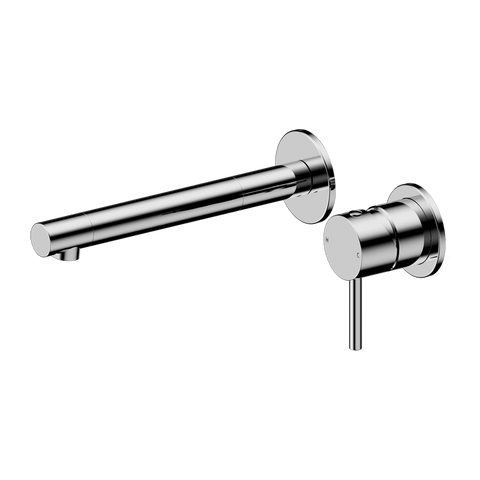 Nero Dolce 2 Wall Basin/Bath Mixer Set Separate Plates 185mm Spout (Trim Kit Only) Chrome 25B008CH